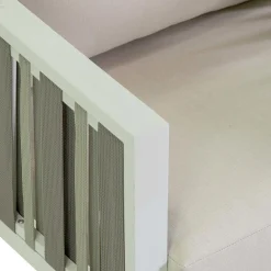 Viadurini in the Garden Garten Lounge Set-Outdoor Lounge aus weißem Aluminium und cremefarbenen Polstern - Relaz