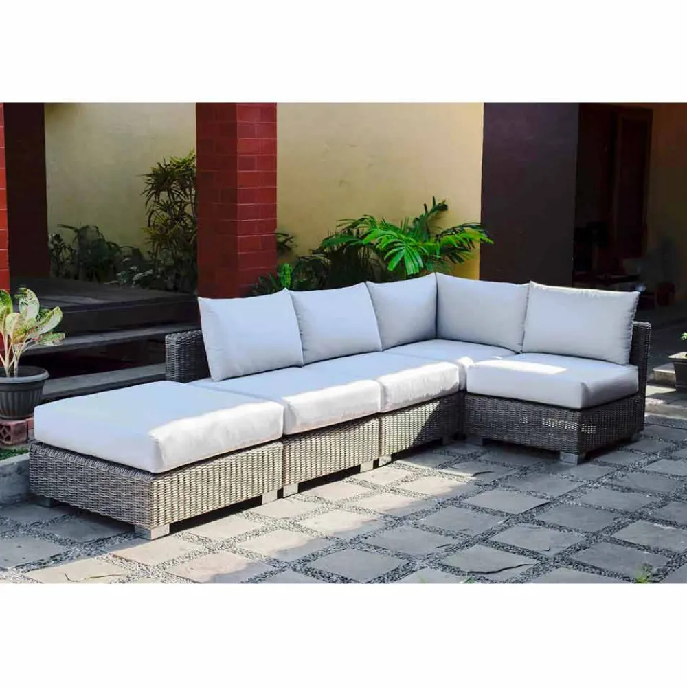 Viadurini in the Garden Garten Lounge Set-Outdoor Lounge Set in Rattan Optik handmade Rita modernes Design