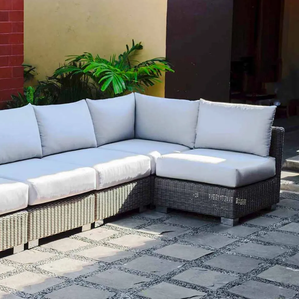 Viadurini in the Garden Garten Lounge Set-Outdoor Lounge Set in Rattan Optik handmade Rita modernes Design
