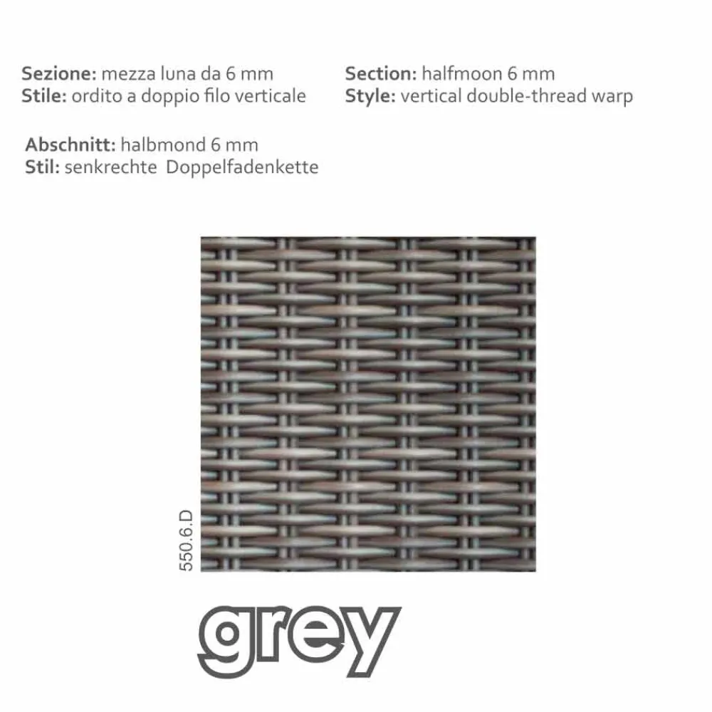 Viadurini in the Garden Garten Lounge Set-Outdoor Lounge Set in Rattan Optik handmade Rita modernes Design