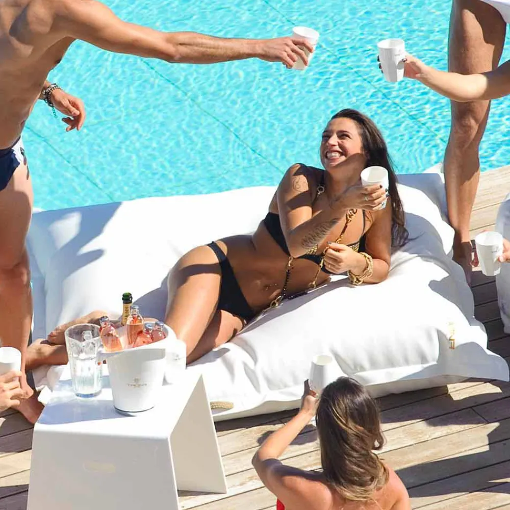 Trona Gartenideen-Outdoor Loungekissen aus Kunstleder