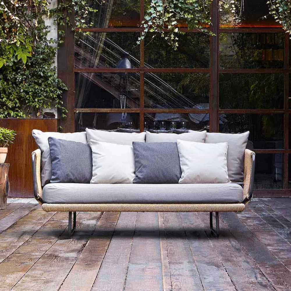 Varaschin Gartensofas-Outdoor Loungesofa Zweisitzer Babylon