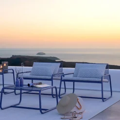 Viadurini in the Garden Metallsessel-Outdoor Metall Sessel mit Luxuskissen Made in Italy - Karol