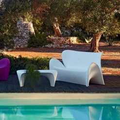 Myyour Gartensofas|Moderne Sofas-Outdoor oder Indoor Wohnzimmer Sofa Colored Plastic Design - Lily von