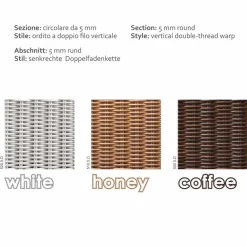 Viadurini in the Garden Gartensofas-Outdoor Polyrattan Loungesofa 3 Sitzer handgeflochten