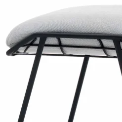 Varaschin Gartenstühle Metall-Outdoor Pouf/Fußstütze aus Stoff und Stahl Summer Set