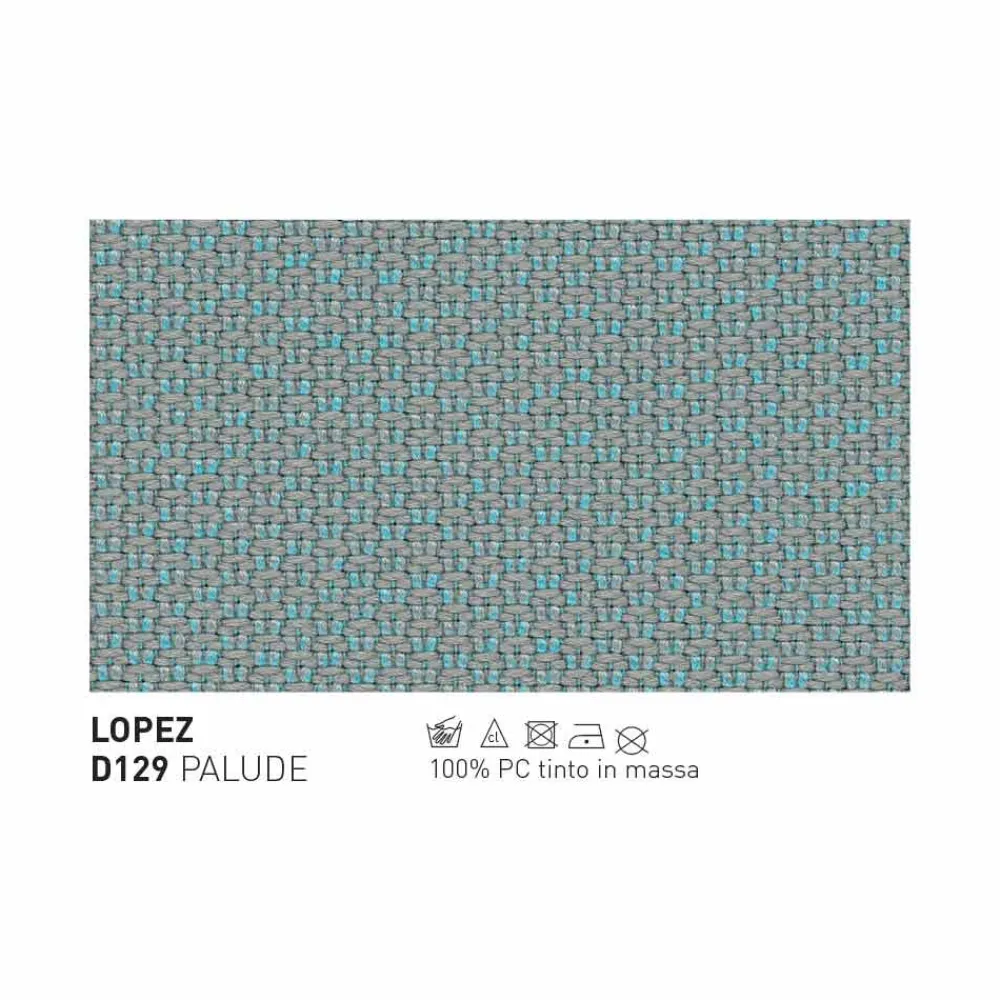 Varaschin Gartenstühle Metall-Outdoor Pouf/Fußstütze aus Stoff und Stahl Summer Set