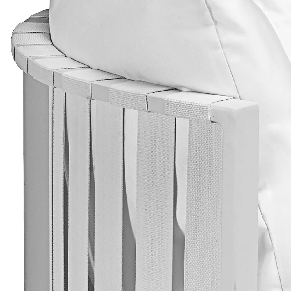 Viadurini in the Garden Gartensofas-Outdoor Sofa 2 Sitze aus Aluminium mit Seilen Luxus Design 3 Ausführungen - Julie