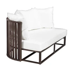 Viadurini in the Garden Gartensofas-Outdoor Sofa 2 Sitze aus Aluminium mit Seilen Luxus Design 3 Ausführungen - Julie