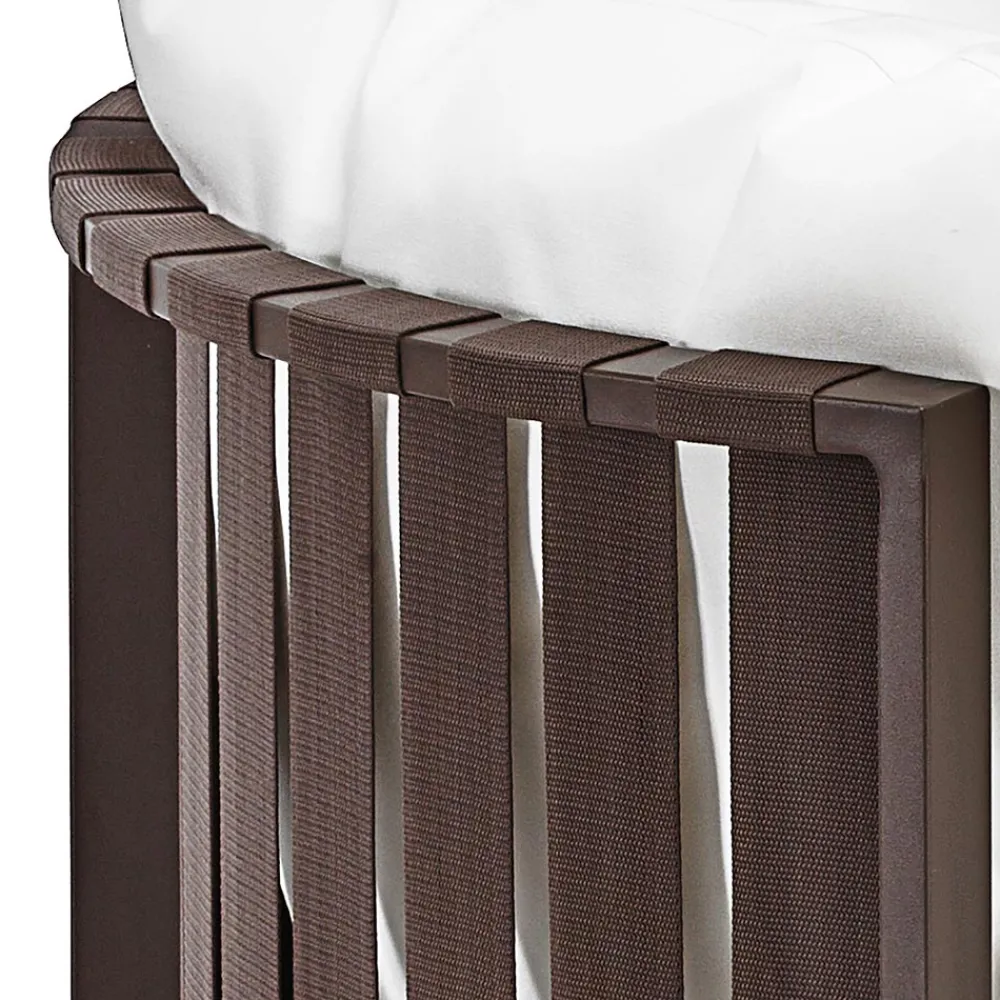 Viadurini in the Garden Gartensofas-Outdoor Sofa 2 Sitze aus Aluminium mit Seilen Luxus Design 3 Ausführungen - Julie