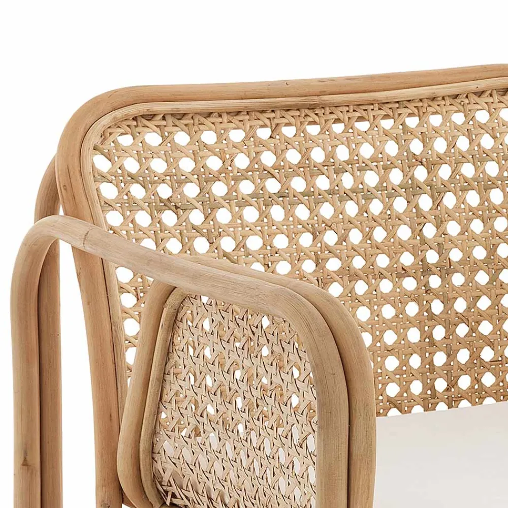 Viadurini in the Garden Sessel Rattan-Outdoor- und Indoor-Rattan-Sessel und Saia-Stoffkissen – Voir