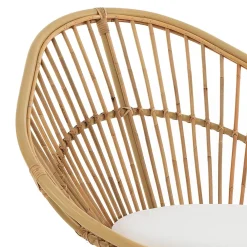 Viadurini in the Garden Sessel Rattan-Outdoor- und Indoor-Sessel aus Rattan und Baumwollkissen – Ecrire