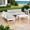 Viadurini in the Garden Garten Lounge Set-Outdoor Wohnzimmer Zusammensetzung in Aluminium und Stoff, Homemotion - Francine