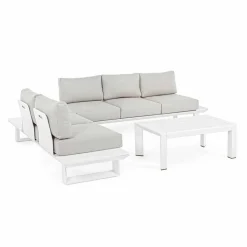 Viadurini in the Garden Garten Lounge Set-Outdoor Wohnzimmer Zusammensetzung in Aluminium und Stoff, Homemotion - Francine