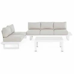 Viadurini in the Garden Garten Lounge Set-Outdoor Wohnzimmer Zusammensetzung in Aluminium und Stoff, Homemotion - Francine