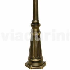 Viadurini Lighting Gartenlampion-Outdoor zwei Lichter Laternenpfahl aus Aluminium, hergestellt in Italien, Kristel