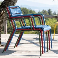 Viadurini in the Garden Sonnenliegen-Outdoor-Chaiselongue mit Metallfußstütze Made in Italy - Amina