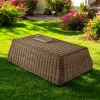 Viadurini in the Garden Garten Beistelltisch-Outdoor-Couchtisch aus handgewebtem Polyrattan - Charlie