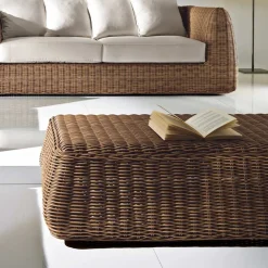 Viadurini in the Garden Garten Beistelltisch-Outdoor-Couchtisch aus handgewebtem Polyrattan - Charlie