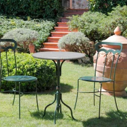 Viadurini in the Garden Garten Beistelltisch-Outdoor-Couchtisch aus Stein, handgefertigt in Italien - Livigno