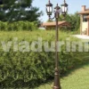 Viadurini Lighting Gartenlampion-Outdoor-drei-Licht-Laternenpfahl aus Aluminium, hergestellt in Italien, Anika
