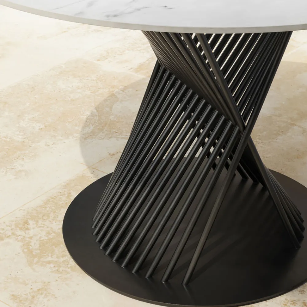 Viadurini in the Garden Gartentische Aus Aluminium-Outdoor-Esstisch aus Aluminium und Steinzeugplatte Made in Italy - Donovan