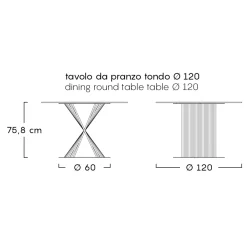 Viadurini in the Garden Gartentische Aus Aluminium-Outdoor-Esstisch aus Aluminium und Steinzeugplatte Made in Italy - Donovan