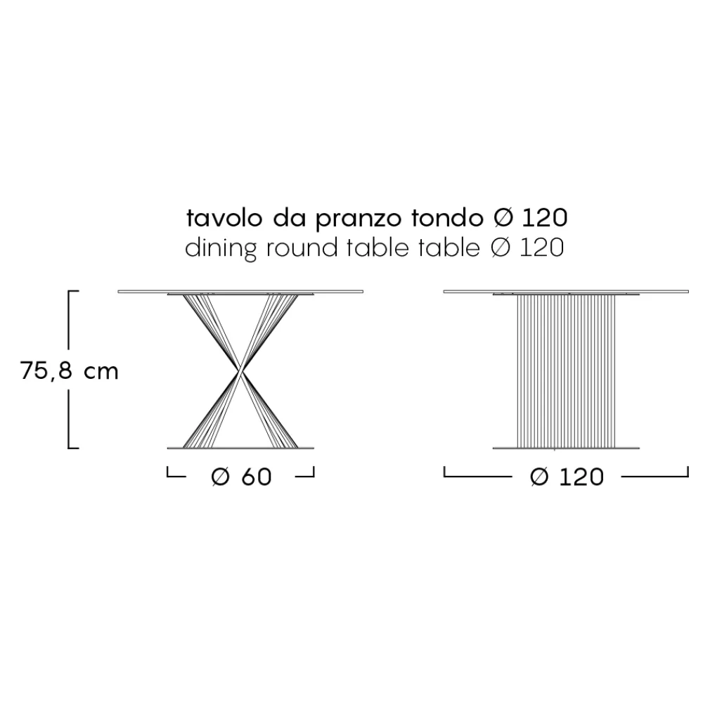 Viadurini in the Garden Gartentische Aus Aluminium-Outdoor-Esstisch aus Aluminium und Steinzeugplatte Made in Italy - Donovan