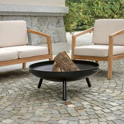 Viadurini in the Garden Gartenideen-Outdoor-Feuerstelle aus Eisen in verschiedenen Größen - Pluto