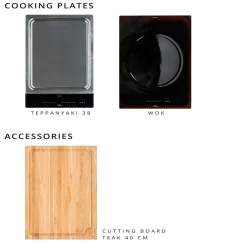 Viadurini in the Garden Outdoor Küchen-Outdoor-Küche 141x70x93 cm aus massivem Teakholz und Aluminium - Stilosa