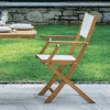 Viadurini in the Garden Gartenstühle Holz-Outdoor-Klappstuhl aus Akazienholz und Textilene - Perfect