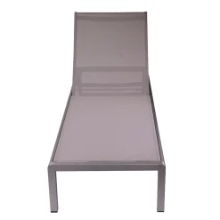 Viadurini in the Garden Sonnenliegen-Outdoor-Liege aus eloxiertem Aluminium und Textilene - Block