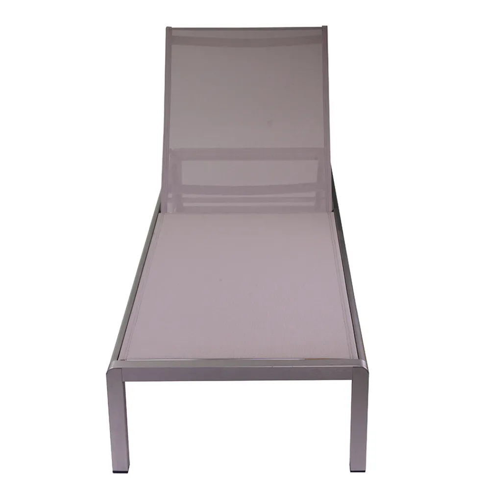 Viadurini in the Garden Sonnenliegen-Outdoor-Liege aus eloxiertem Aluminium und Textilene - Block