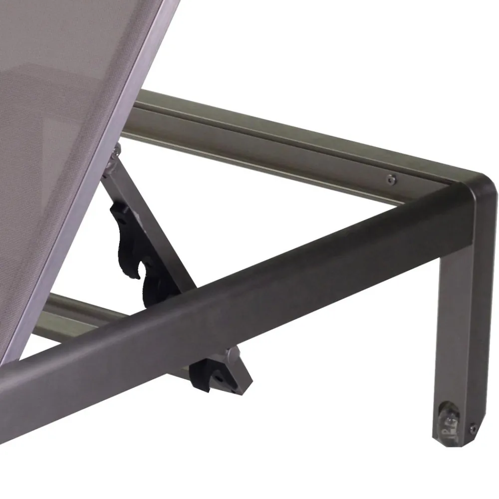 Viadurini in the Garden Sonnenliegen-Outdoor-Liege aus eloxiertem Aluminium und Textilene - Block