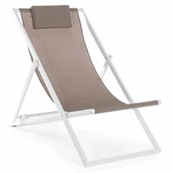 Viadurini in the Garden Sonnenliegen-Outdoor-Liegestuhl aus Aluminium mit Sitz aus Textilene, 4 Stück - Kailua