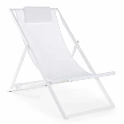 Viadurini in the Garden Sonnenliegen-Outdoor-Liegestuhl aus Aluminium mit Sitz aus Textilene, 4 Stück - Kailua