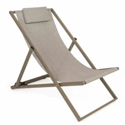 Viadurini in the Garden Sonnenliegen-Outdoor-Liegestuhl aus Aluminium mit Sitz aus Textilene, 4 Stück - Kailua