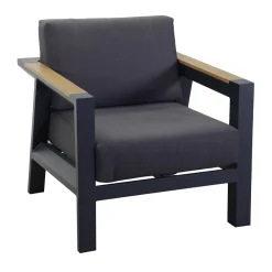 Viadurini in the Garden Garten Lounge Set-Outdoor-Lounge aus Aluminium mit Details aus brasilianischem Teakholz - Tagebuch