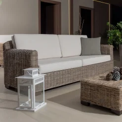 Viadurini in the Garden Garten Lounge Set-Outdoor-Lounge in grauem Kubù mit Kissen inklusive – Cerys