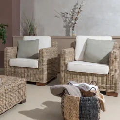 Viadurini in the Garden Garten Lounge Set-Outdoor-Lounge in grauem Kubù mit Kissen inklusive – Cerys