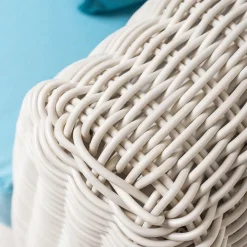 Viadurini in the Garden Garten Lounge Set-Outdoor-Lounge in Polyrattan und blauen Kissen - Charlie