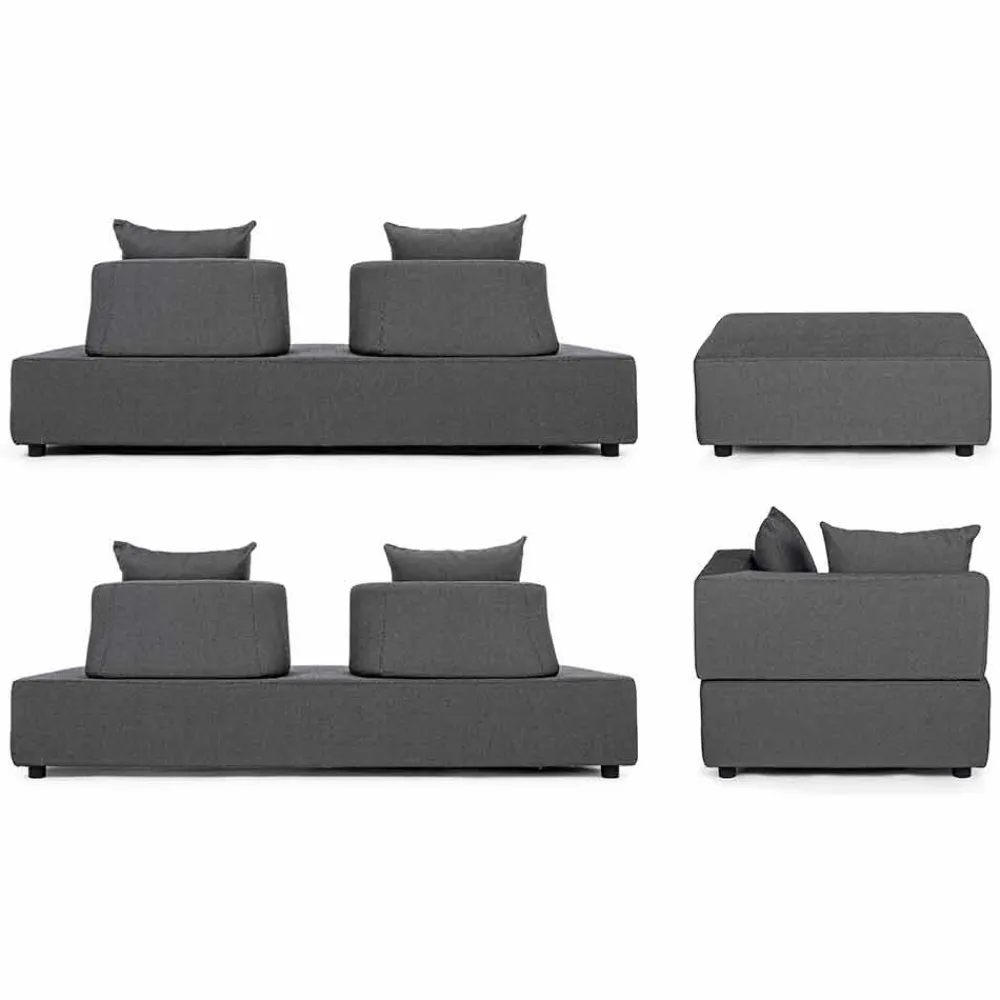 Viadurini in the Garden Garten Lounge Set-Outdoor-Lounge mit modernem Design in Homemotion-Stoff - Benito