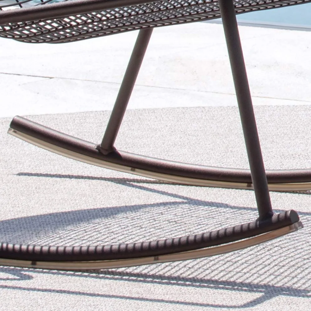 Viadurini in the Garden Sonnenliegen-Outdoor-Schaukelliege aus verzinktem Metall Made in Italy - Vikas