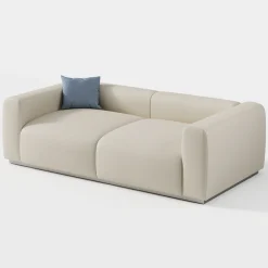 Viadurini in the Garden Gartensofas-Outdoor-Schnittsofa aus marineblauem Sperrholz Made in Italy - Bahias