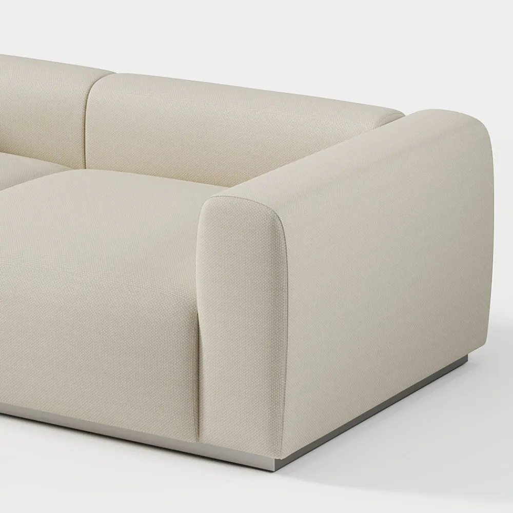 Viadurini in the Garden Gartensofas-Outdoor-Schnittsofa aus marineblauem Sperrholz Made in Italy - Bahias