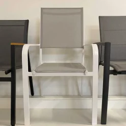 Viadurini in the Garden Metallsessel-Outdoor-Sessel aus Aluminium und Textilene - Solar