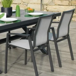 Viadurini in the Garden Metallsessel-Outdoor-Sessel aus Aluminium und Textilene - Karte