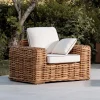 Viadurini in the Garden Sessel Rattan-Outdoor-Sessel aus natürlichem Rattan mit Kissen inklusive - Keira