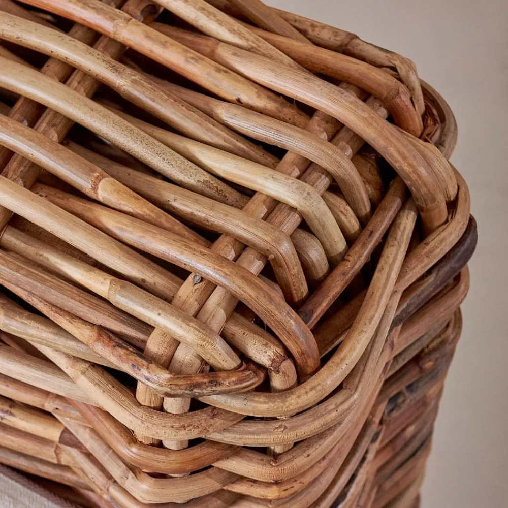 Viadurini in the Garden Sessel Rattan-Outdoor-Sessel aus natürlichem Rattan mit Kissen inklusive - Keira