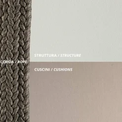 Viadurini in the Garden Metallsessel-Outdoor-Sessel aus Stahl in verschiedenen Größen und Kissen inklusive Made in Italy - Bronn